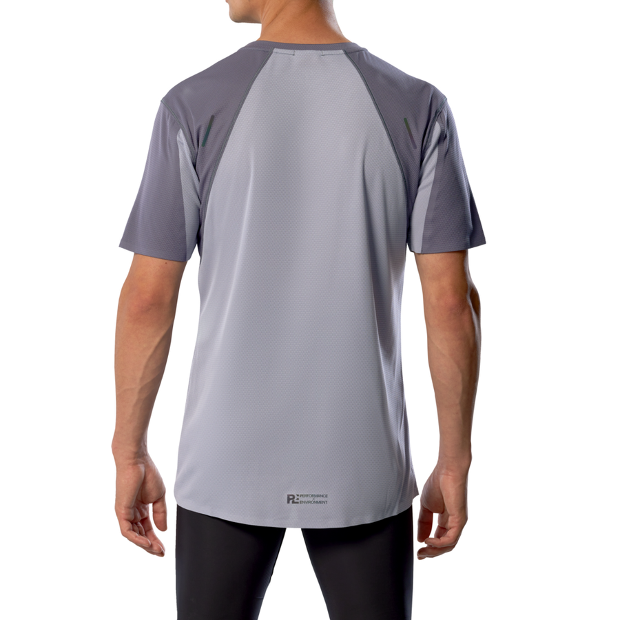 Mizuno Tech Light Dryaeroflow Short Sleeve Tee Odyssey Gray